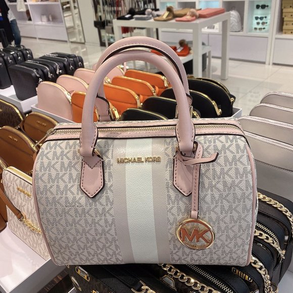 MK Bedford SM Duffle Satchel Crossbody Vanilla - Picture 3 of 8